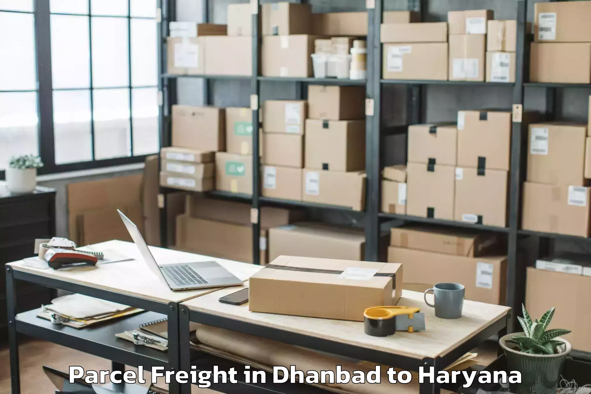 Book Dhanbad to Israna Parcel Freight Online